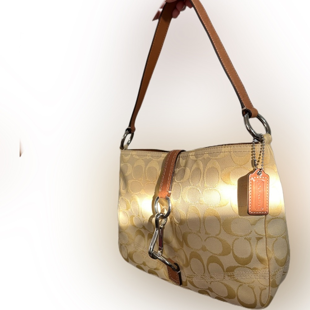 Yellow Authentic Coach Soho Purse Signature “C” 2008